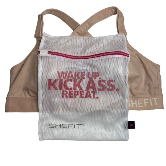 SHEFIT Ultimate Sports Bra Beige Tan High Impact Adjustable 4Luxe 4XL - Picture 6 of 8